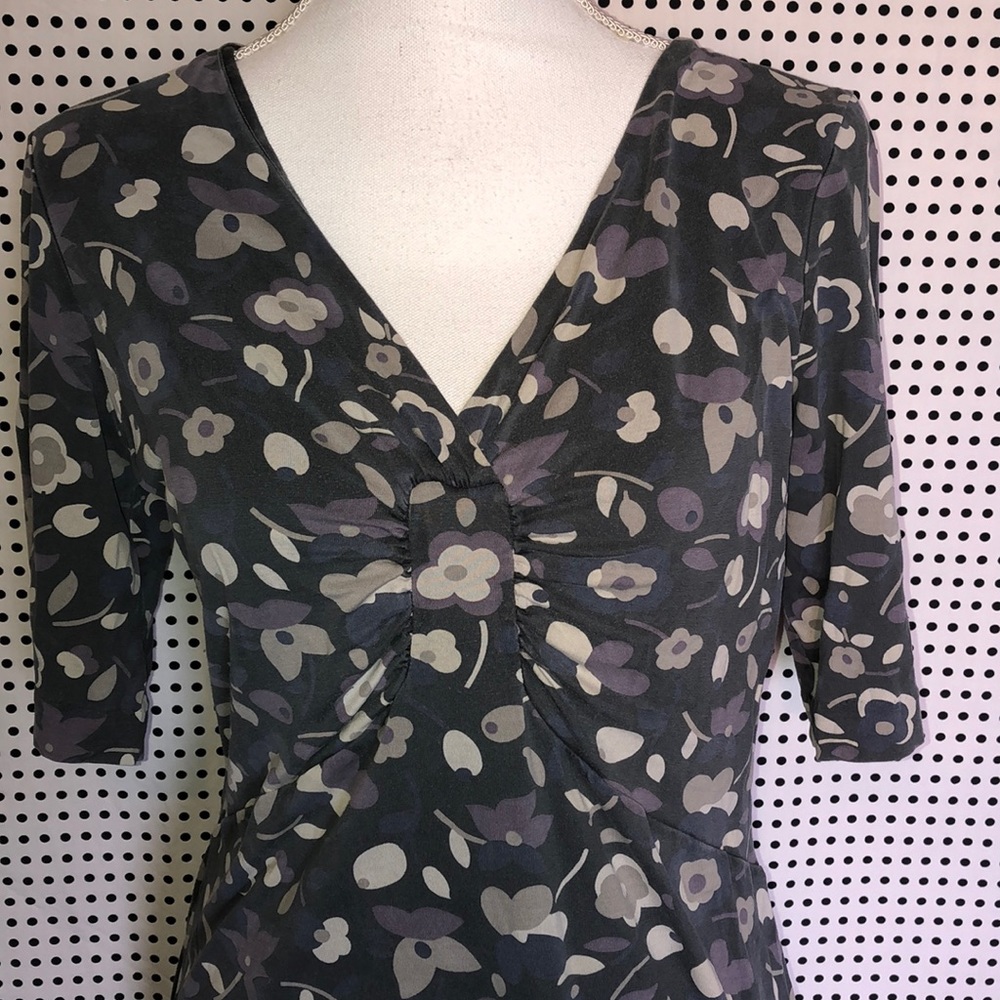 Boden jersey floral tea dress